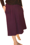Women Wayi Bamboo knee color skirt