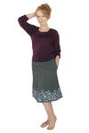 Women Wayi Bamboo flower knee skirt
