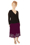 Women Wayi Bamboo flower knee skirt