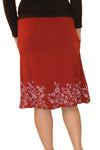 Women Wayi Bamboo flower knee skirt