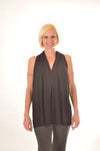 Women Wayi Bamboo sleeveless V-neck blouse