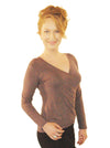 women Wayi Bamboo V-cross top
