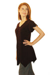Women Wayi Bamboo split sleeve dress top
