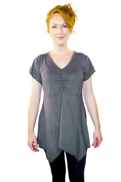 Women Wayi Bamboo split sleeve dress top