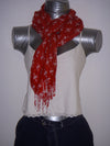 Wayi Bamboo light weight " Red Sparkle" scarf