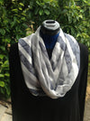 Wayi Bamboo light weight " Grey block" scarf